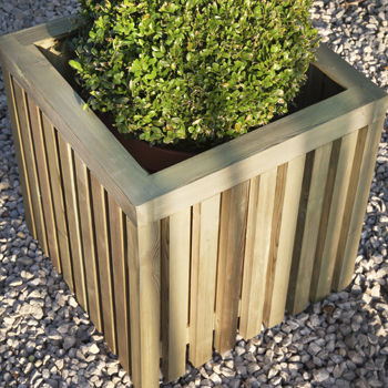 Holz-Pflanzkübel - BLOXX - Collstrop Garden - quadratisch / modern / für öffentliche Bereiche