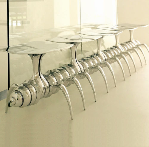 Bank / organisches Design - CATERPILLAR  - Philip Watts Design - Aluminiumguss / modular