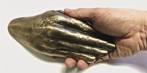 Türstoßgriff - HAND-LE - Philip Watts Design - Messing / Aluminium / Bronze