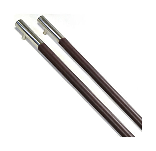 Türstoßgriff - LEATHER BATON - Philip Watts Design - Edelstahl / modern