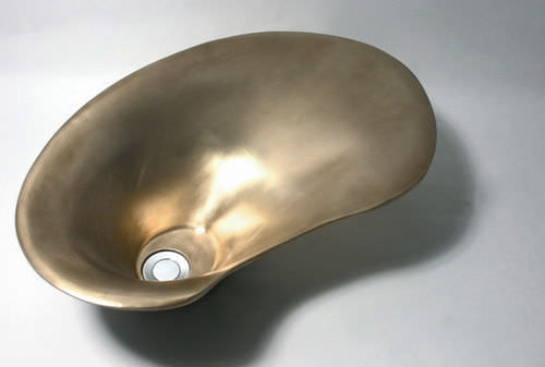 Aufsatzwaschbecken - SCOOP - Philip Watts Design - Bronze / organisch / originelles Design
