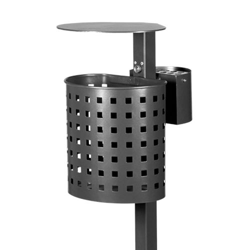 Park-Abfallbehälter - 7079-00 / 7079-01 - Metallwerke Renner GmbH - bodenstehend / galvanisiertem Stahl / pulverbeschichteter Stahl