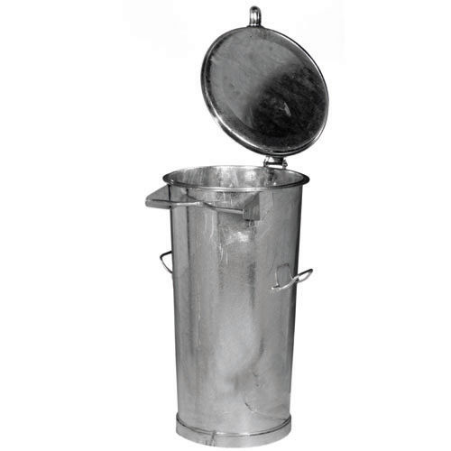 Park-Abfallbehälter - 2035-00 - Metallwerke Renner GmbH - galvanisiertem Stahl / mit Deckel / für Gewerbegebrauch