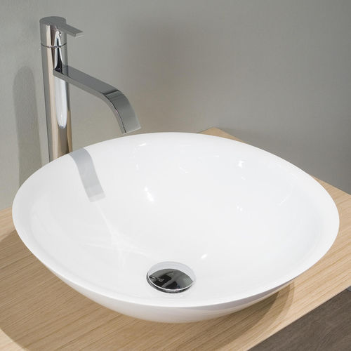 Aufsatzwaschbecken - SERVO - ANTONIO LUPI - Verbundwerkstoff / rund / modern