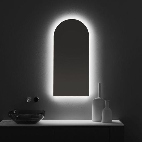 Wandmontierter Spiegel für Badezimmer - USB - ANTONIO LUPI - modern / oval / beleuchtet