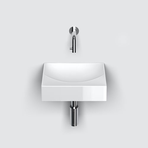Wand-Handwaschbecken - CL/ - Clou BV - Aufsatz / rechteckig / Keramik