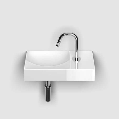Wand-Handwaschbecken - CL/03.03161.01.R - Clou BV - Aufsatz / rechteckig / Keramik