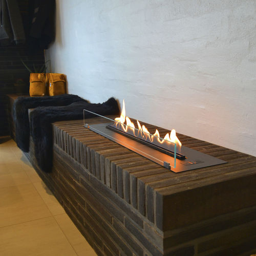 Rechteckige Bioethanol-Brennkammer - DENVER BASIC - Decoflame - modern / einbaufähig
