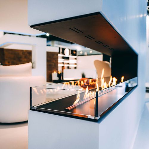 Bioethanol-Kamin - MONTREAL  - Decoflame - Einbau / mit 3 Sichtseiten / offene Feuerstelle