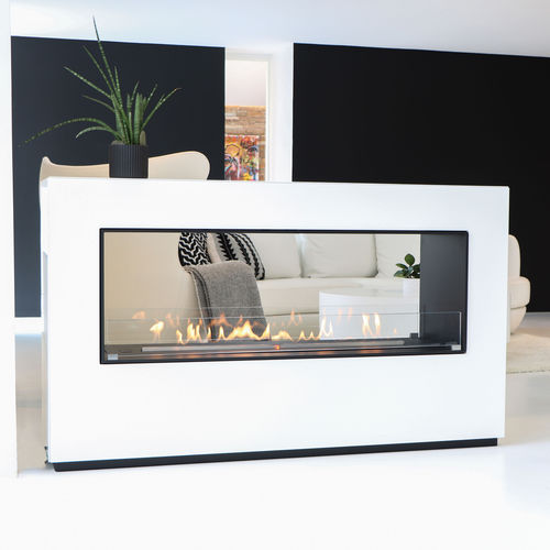Bioethanol-Kamin - Montreal Furniture - Decoflame - freistehend / bodenstehend / doppelseitig