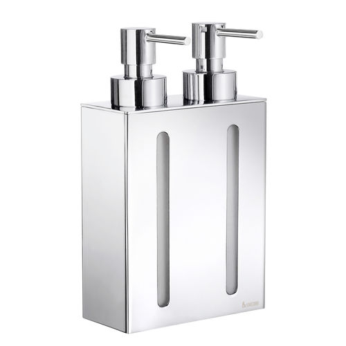 Seifenspender für Hotels - H0864002 - HEXOTOL - wandmontiert / verchromter Messing / manuell