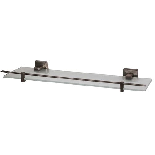 Wandmontiertes Regal - H0385901 - HEXOTOL - modern / Edelstahl / Glas
