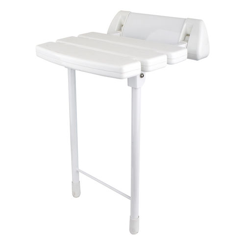 Klappbarer Duschsitz - H0434132 - HEXOTOL - wandmontiert / bodenstehend / ABS
