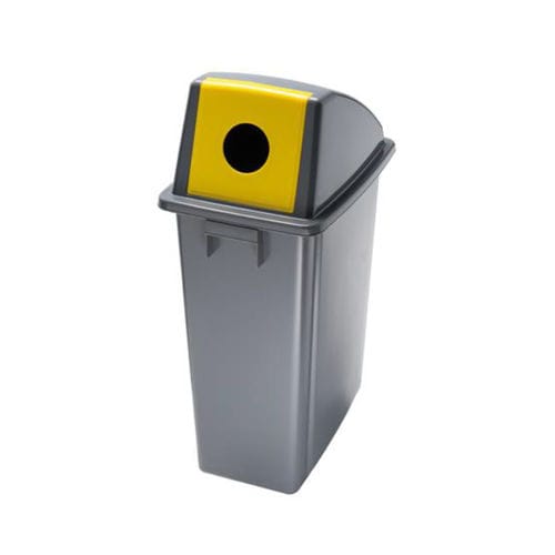 Park-Abfallbehälter - H0599313J - HEXOTOL - System / Polypropylen / mit Deckel