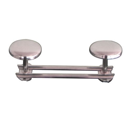 Moderner Garderobenhaken - H0360601 - HEXOTOL - Chromstahl / doppelt / für Badezimmer