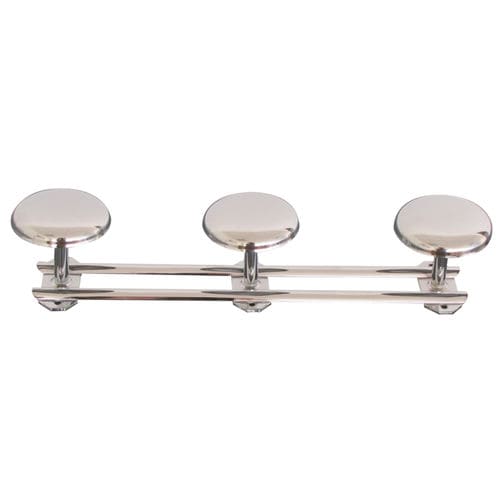 Moderner Garderobenhaken - H0362101 - HEXOTOL - Chromstahl / 3-fach / für Badezimmer
