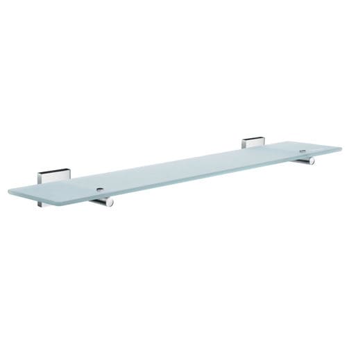Wandmontiertes Regal - H0861005 - HEXOTOL - modern / verchromter Messing / Glas