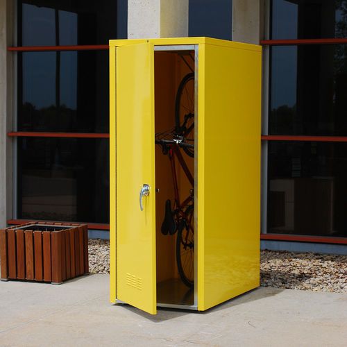 Gesicherter Fahrradunterstand - VERTICAL MADLOCKER™  - Madrax/Thomas Steele - Stahl / für öffentliche Bereiche