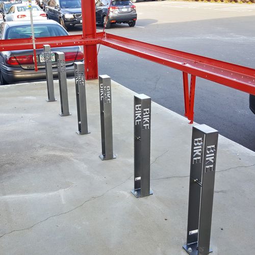 Bodenstehender Fahrradständer - PIERCE™  - Madrax/Thomas Steele - für öffentliche Bereiche / galvanisiertem Stahl / pulverbeschichteter Stahl
