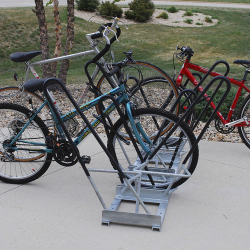 Bodenstehender Fahrradständer - SHARK UP™ - Madrax/Thomas Steele - für öffentliche Bereiche / galvanisiertem Stahl / pulverbeschichteter Stahl