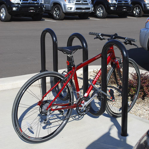 Bodenstehender Fahrradständer - HEAVY DUTY CHALLENGER  - Madrax/Thomas Steele - für öffentliche Bereiche / galvanisiertem Stahl / pulverbeschichteter Stahl