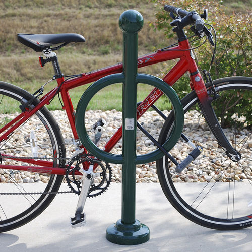 Bodenstehender Fahrradständer - POST AND RING - Madrax/Thomas Steele - für öffentliche Bereiche / galvanisiertem Stahl / pulverbeschichteter Stahl