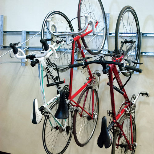 Wandmontierter Fahrradständer - BSV-1-WM-P - Madrax/Thomas Steele - für öffentliche Bereiche / galvanisiertem Stahl / pulverbeschichteter Stahl