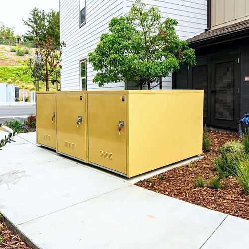 Gesicherter Fahrradunterstand - MadLocker™ - Madrax/Thomas Steele - modular / wasserdicht / Stahl