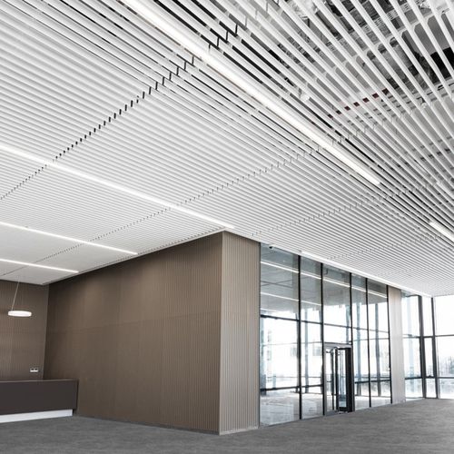Aluminium-Zwischendecke - AP105 - Apton Partitioning Limited - galvanisiertem Stahl / aus Fliesen / Lamellen