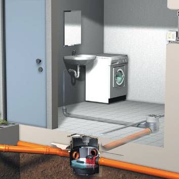 Metall-Bodenablauf - PUMPFIX S - KESSEL - für Duschen / rund