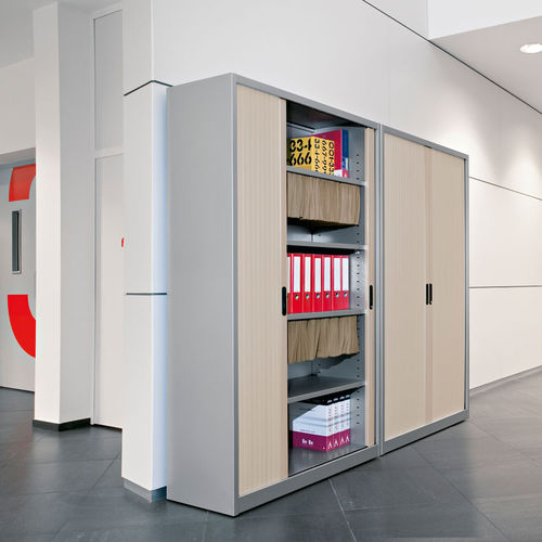 Niedriger Aktenschrank - Actiu - hoch / Metall / mit Flügeltür