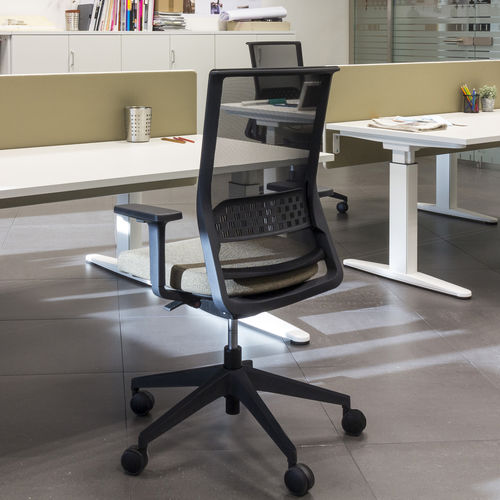 Moderner Bürosessel - STAY - Actiu - Stoff / Aluminium / mit Kopfstütze