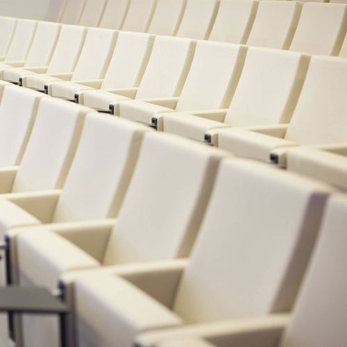 Moderner Auditoriumsessel - AUDIT - Actiu - Stoff / Schaumstoff / Eiche
