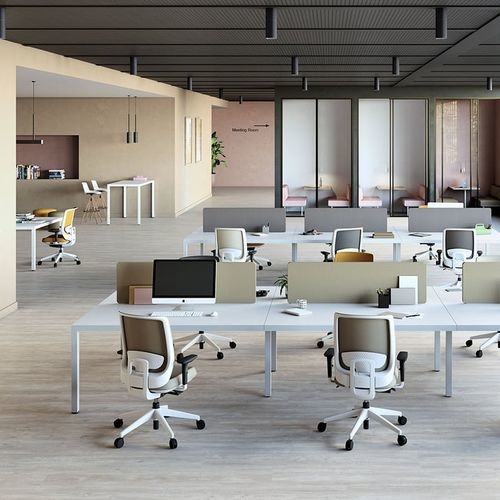 Moderner Bürosessel - TRIM - Actiu - Stoff / Aluminium / Aluminium