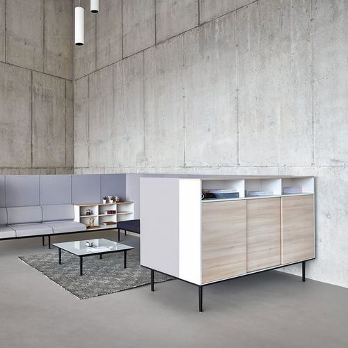 Einzelarbeitsplatz für Meetings - LONGO - Actiu - modular / Aluminium