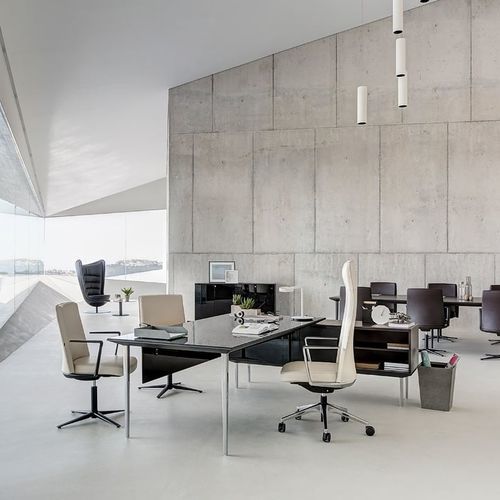 Moderner Besprechungstisch - LONGO - Actiu - Holz / Gestell aus Aluminium / rechteckig