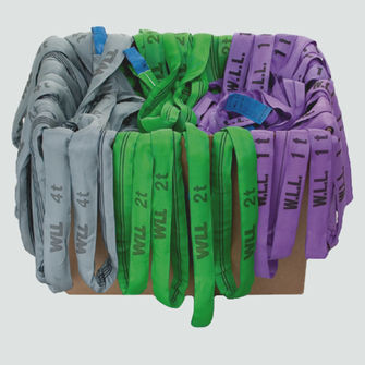 Fallschutzleine mit Gurt - POLYTEX® ROUND SLING SETS 1 T–4 T - PFEIFER