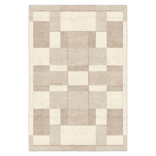 Moderner Teppich - VITRAIL  - Galerie Diurne - mit geometrischen Motiven / Karomuster / Wolle