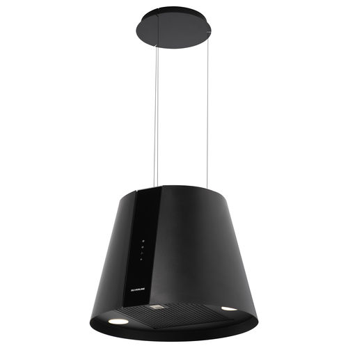 Inseldunstabzug - 4386 Pure Plus - Silverline - mit integrierter Beleuchtung / originelles Design / Klasse A