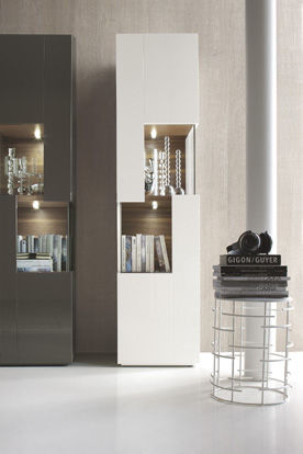 Hohes Sideboard - VANITY - Le Monde Wood - modern / Holz / lackiertes Holz