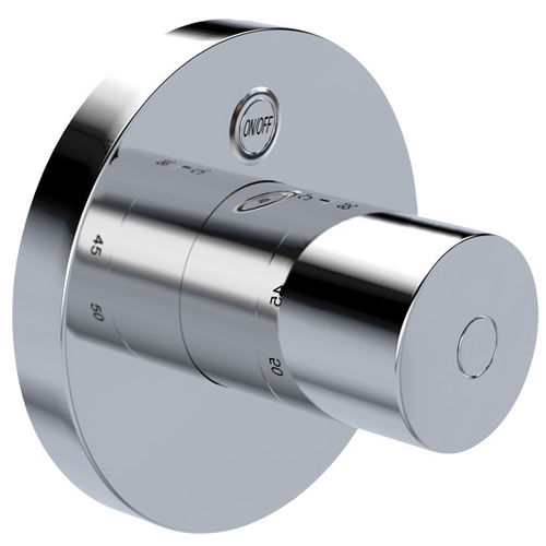 Einhebelmischer für Dusche - LINO: 120.641.11 - HighTech Design Products AG - wandmontiert / elektronisch / aus verchromtem Metall