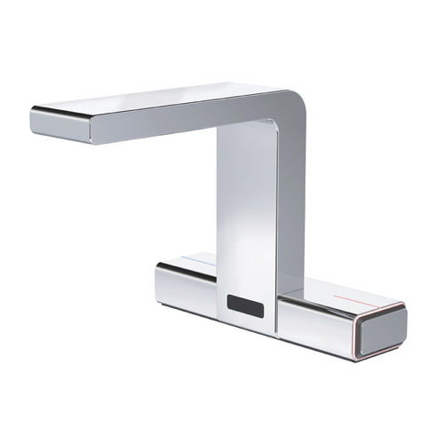 Einhebelmischer für Waschtisch - SENSO: 155.010.11 - HighTech Design Products AG - Aufsatz / Infrarot / verchromter Messing