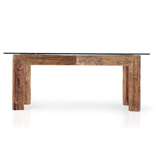 Moderner Esstisch - PASSIONE - Bdm s.r.l. - Glas / Holz / rechteckig
