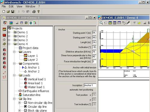 Software / Geotechnische Berechnung - WINBÖSCH-GL - IDAT GmbH - für Betonkonstruktion