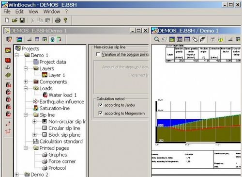 Software / Geotechnische Berechnung - WINBÖSCH-JA - IDAT GmbH - für Stahlkonstruktion