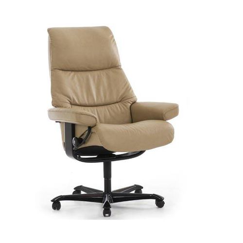 Moderner Bürosessel - VIEW  - Ekornes - Leder / Stoff / schrägstellbar