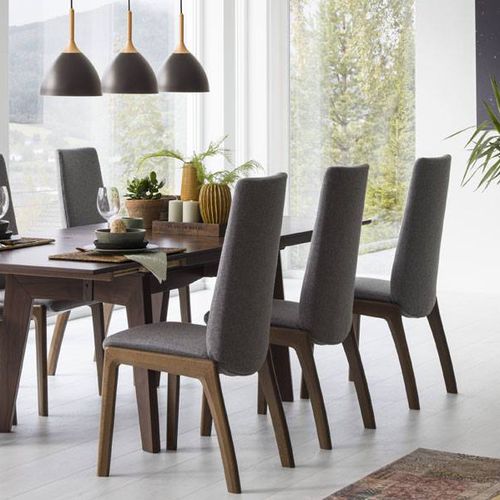 Moderner Esszimmerstuhl - LAUREL D100 - Ekornes - Stoff / Leder / mit