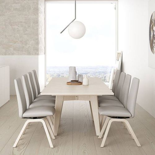 Moderner Esstisch - MADEIRA W/SEPARATE LEAF T100 - Ekornes - Holz / rechteckig / ausziehbar