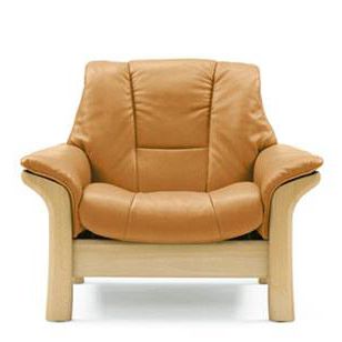 Klassischer Sessel - BUCKINGHAM - Ekornes - Leder / Stoff / Holz