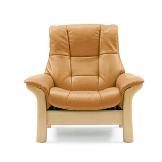 Klassischer Sessel - BUCKINGHAM - Ekornes - Leder / Stoff / Holz